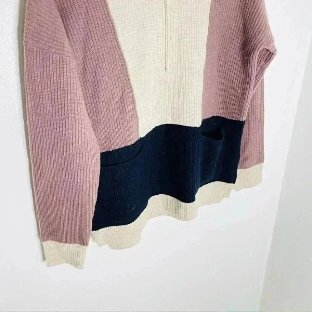 NWT Madewell Glenbrook Half-Zip Pullover Sweater